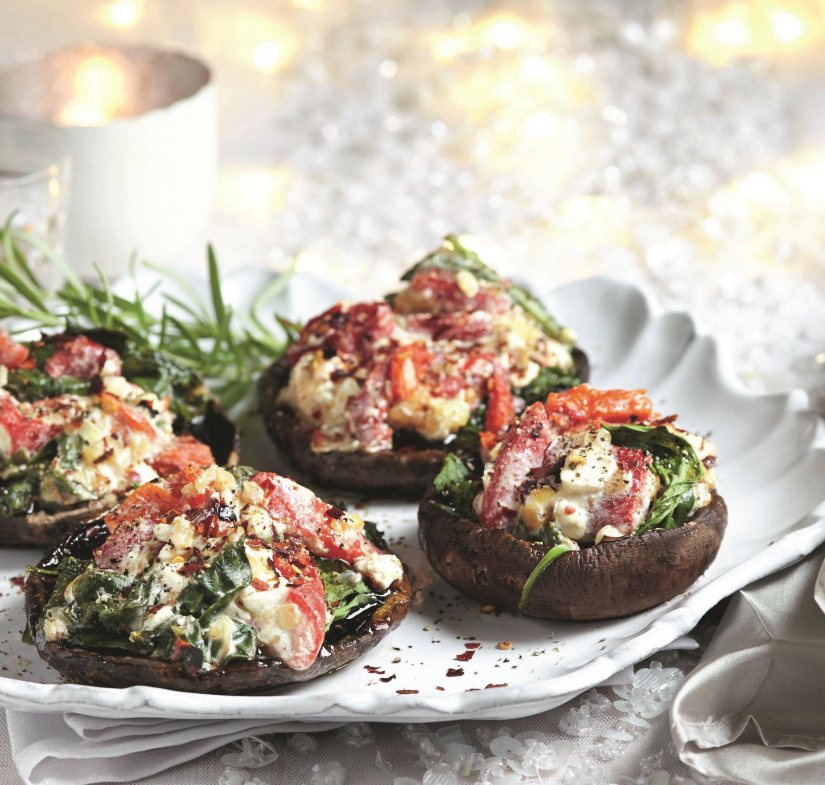 Stuffed Portobello Mushrooms Vegetarian Recipe